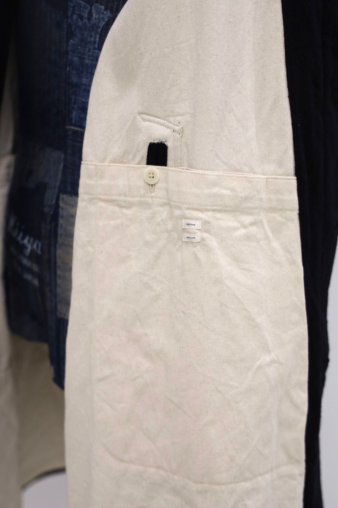 blurhms ブラームス Classic Wool Balmacaan Coat(BHS25F009)BlackNavy☆新作発売！