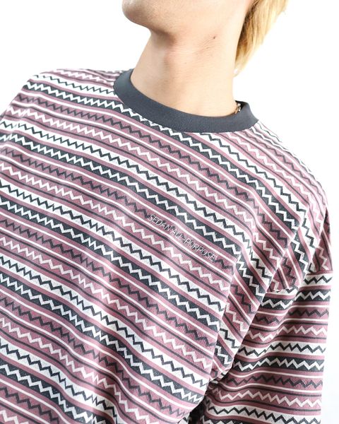 セダンオールパーパス 24SS Jaquard Striped S/S Tee style(Matcha) 2024.4.5