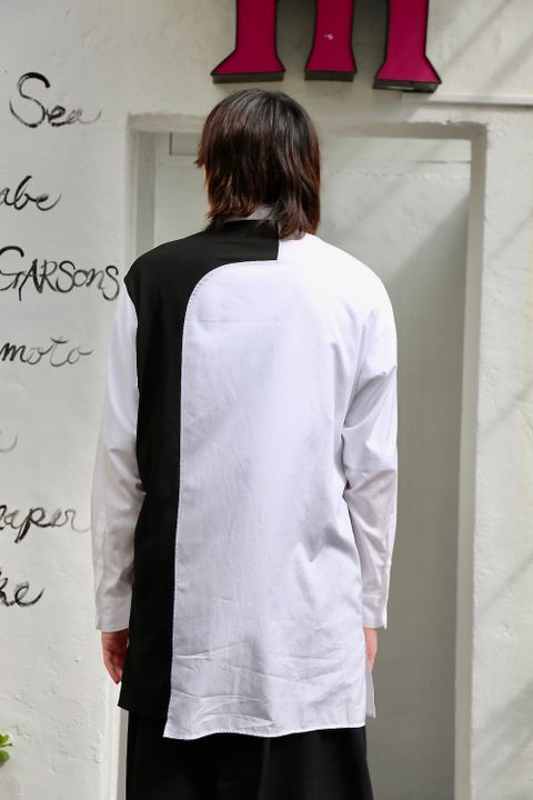 Yohji Yamamoto W-切り替えBシャツスタイル.2020.7.25.