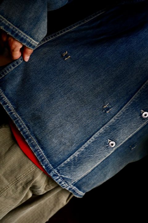 A.PRESSE US Army Vintage Denim Coverallスタイル.2024.8.24.