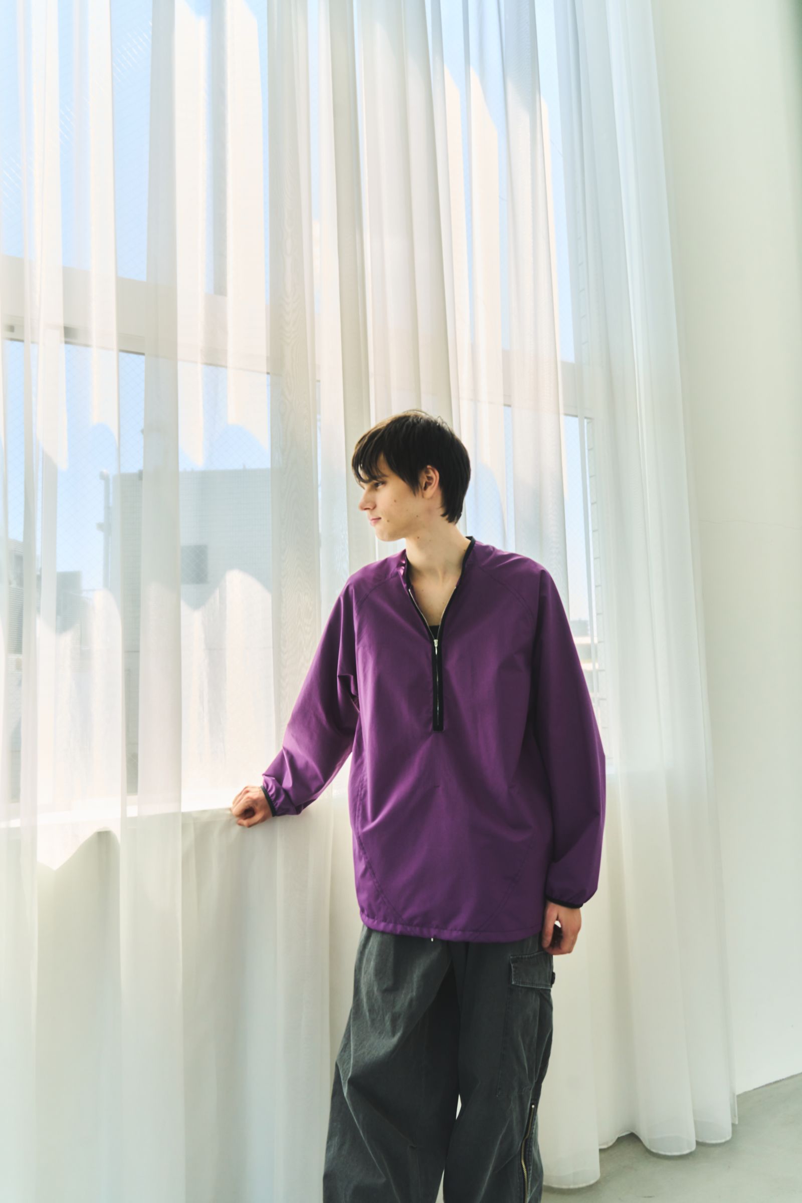 CHASSE ナイロンリップシャツ ブラック サイズ1 新品未使用 NYLON RIP SHIRT BLACK | FUDGE UP NOTHING