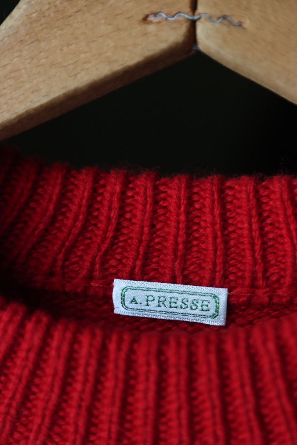 A.PRESSE - アプレッセ22FW Pullover Sweater(22AAP-03-05H)RED | mark