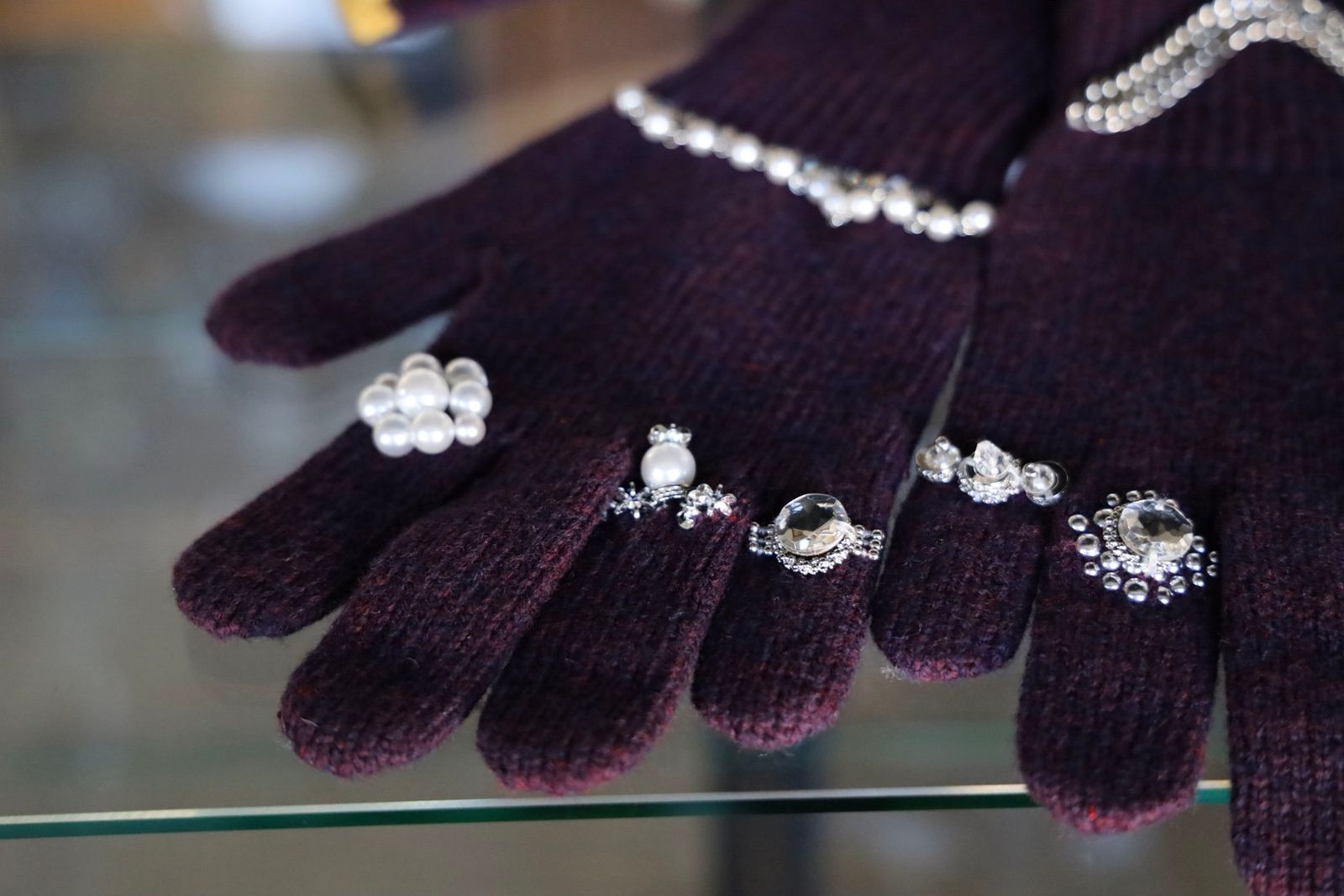 doublet ダブレット25AW LONG KNIT GLOVES WITH RINGS (25AW87GV04) PURPLE★9月13日(土)発売！