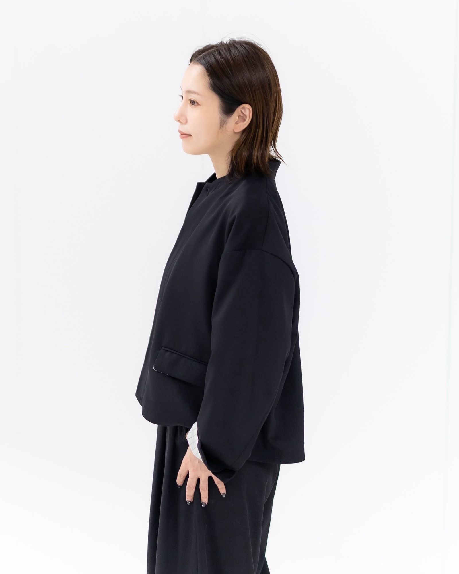 Graphpaper Techno Wool Nylon Stand Collar Short Jacket style.2025.09.27