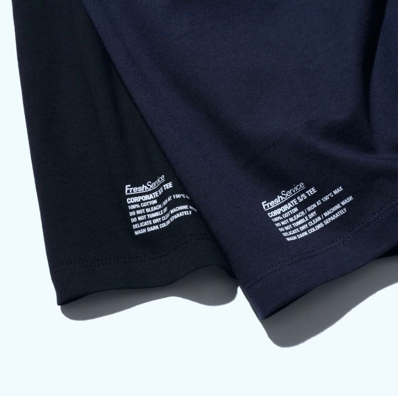 フレッシュサービス パックTシャツ 2-PACK CORPORATE S/S TEE (NAVY)
