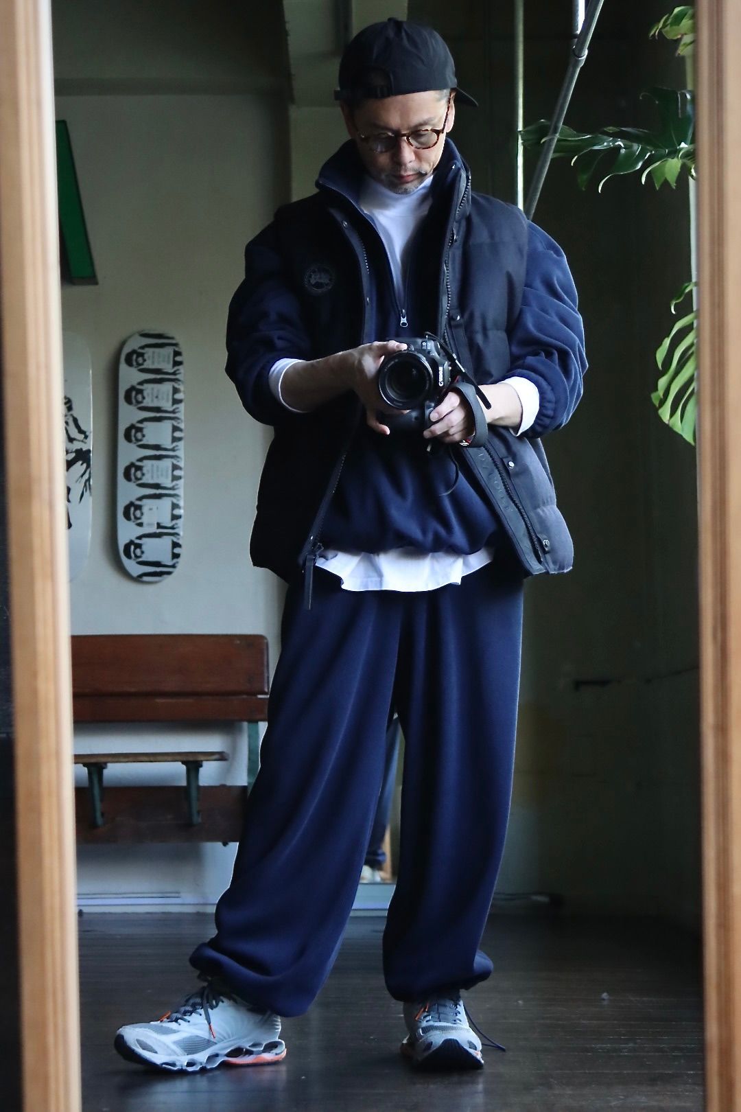 カナダグース22AW GARSON VEST WOOL BLACK LABELスタイル.2022.11.14.