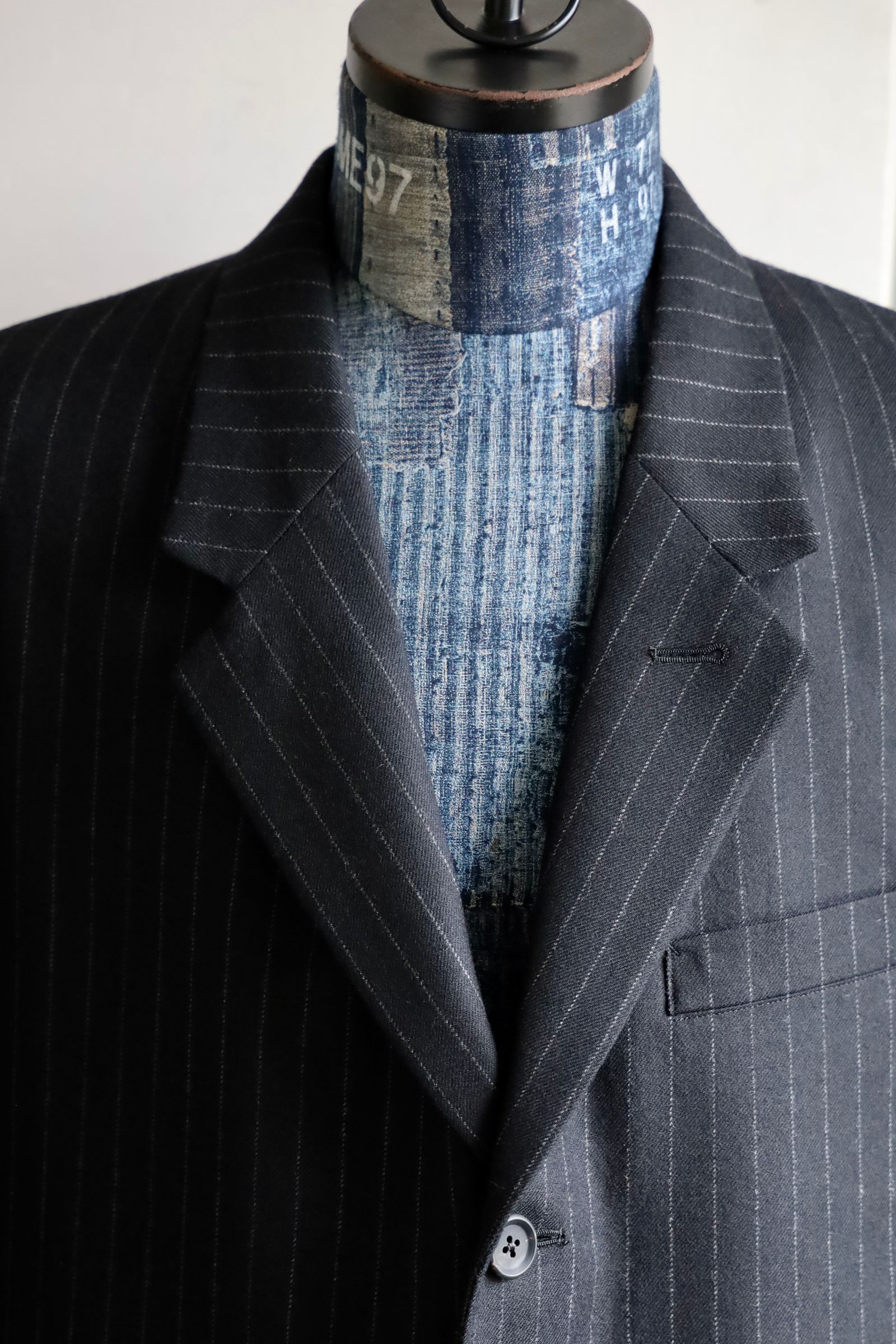 ワイズフォーメンY's for men 25AW STRIPED SERGE PAINTER  JACKET (ML-J05-107)BLACK☆新作発売！