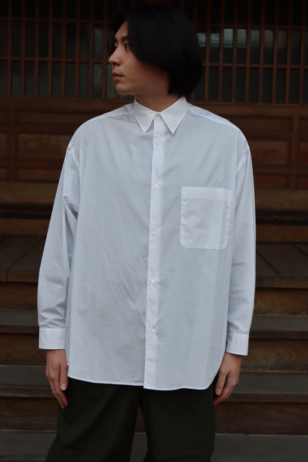 Graphpaper 22SS Broad L/S Oversized Regular Collar Shirt