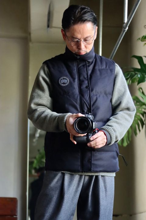 CANADA GOOSE カナダグース22AW GARSON VEST WOOL BLACK LABELスタイル.2022.10.26.