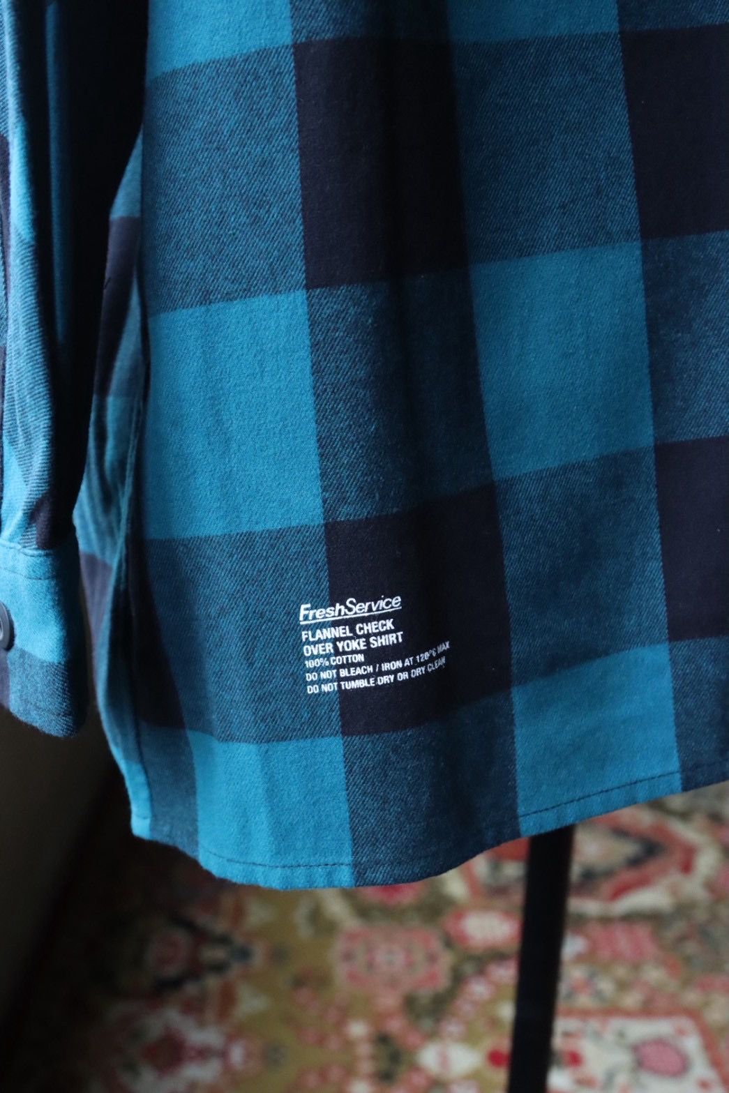 フレッシュサービス FLANNEL CHECK OVER YOKE SHIRT (FSC253-50129)GREEN