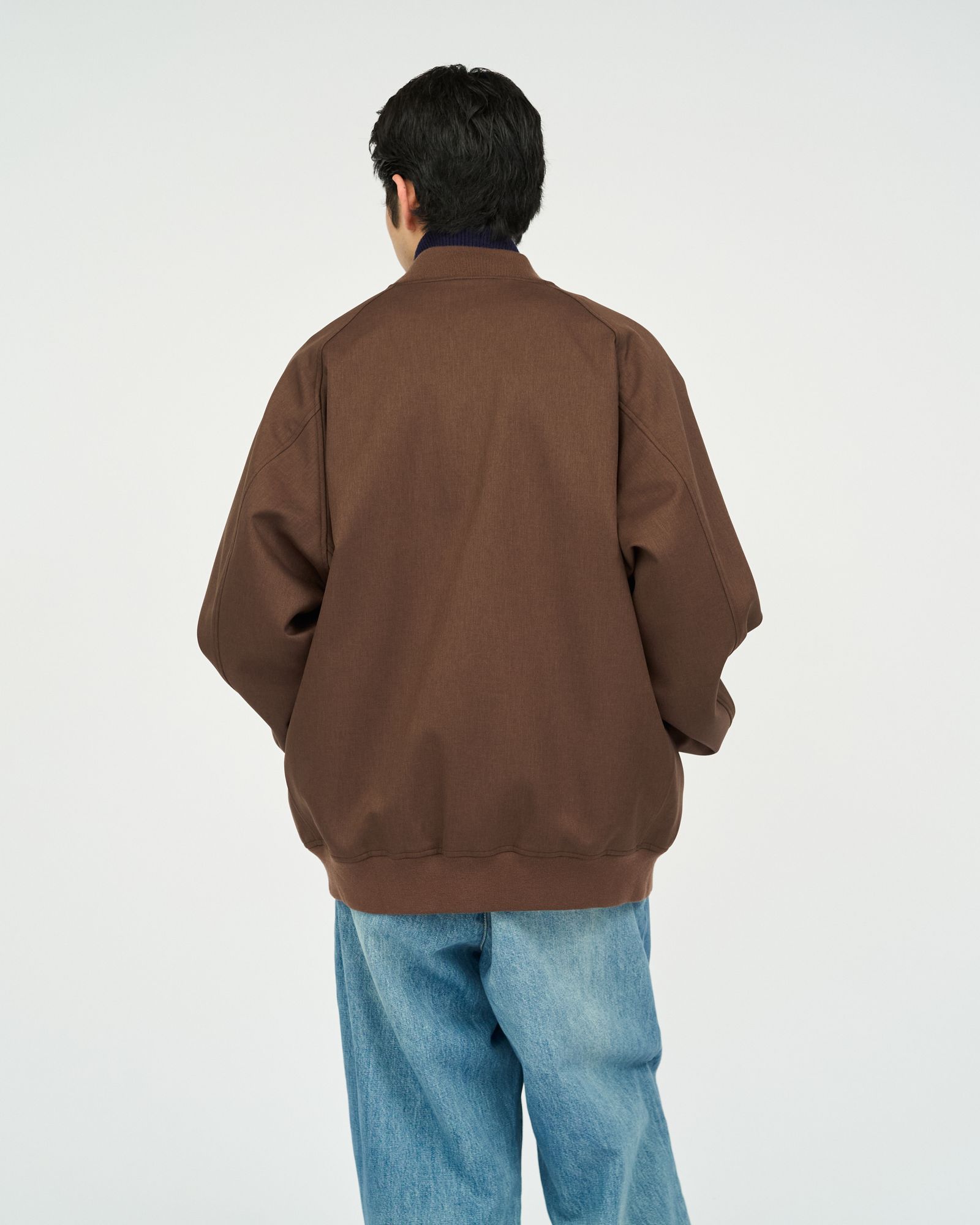 フレッシュサービス 26AW  DOWN FABRIC VARSITY JACKET(FSC263-30050)BROWN☆10月24日(土)新作発売！