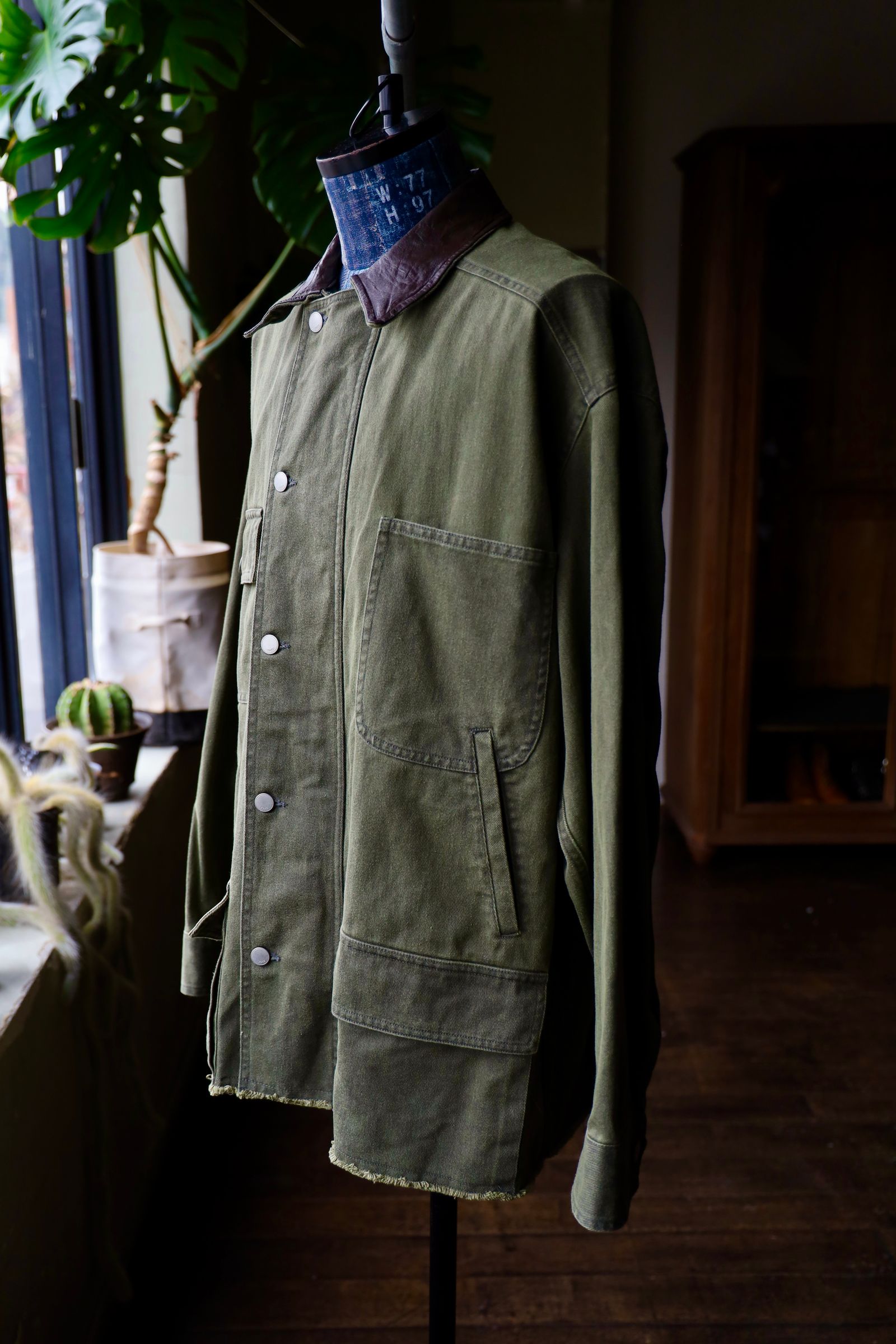 ヨーク25SS カバーオールCOTTON CUT-OFF COVERALL JACKET(YK25SS0925B)DUSTY KAHKI☆3月15日(土)発売！