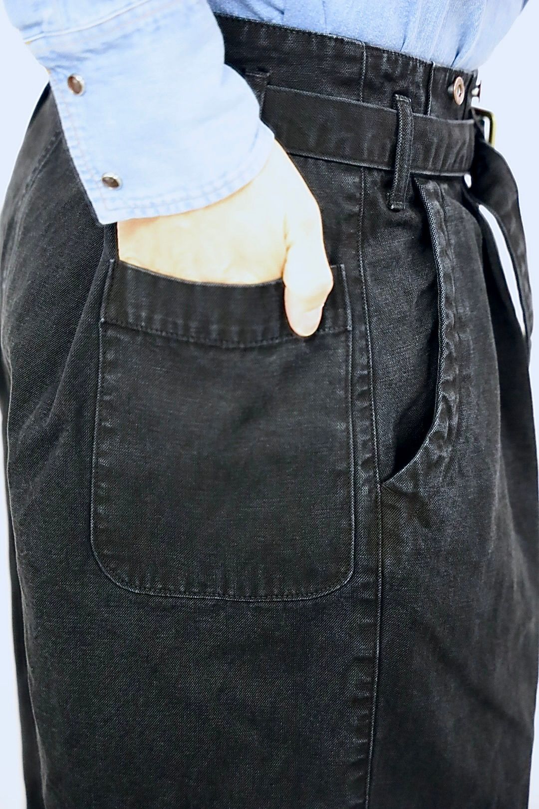 Gurank 26SS CH belted work pantsスタイル2026.3.5.