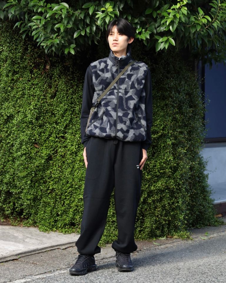COMME des GARCONS HOMME BRIEFING W-NAME REVERSIBLE SACOCHE x ウールボアフリースベスト