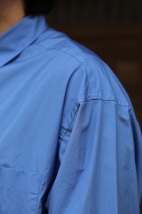 Broad L/S Oversized Regular Collar Shirt"BLUE"Style.2020.2.14.