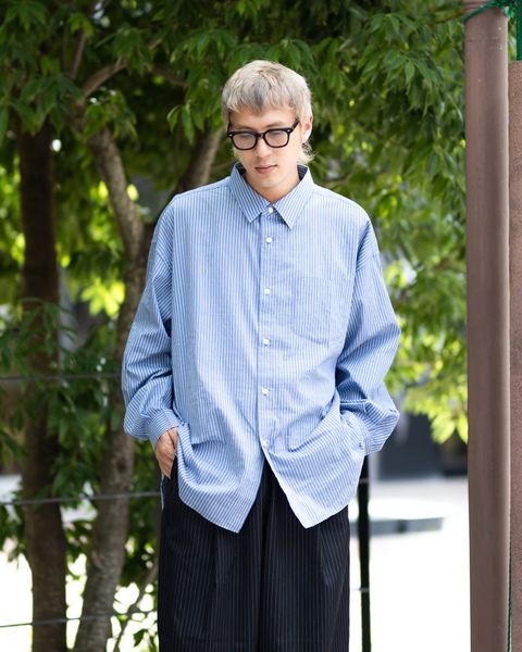 フレッシュサービス 26SS CHRAFTeX® L/S STRIPE SHIRT(FSC262-50007)BLUE STRIPE☆5月30日(土)発売！