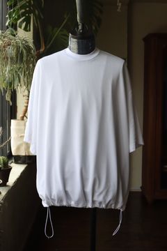 イズネス24SSバルーンレイヤードメッシュTシャツ BALLOON DOUBLE LAYERED MESH SHORT SLEEVE T-SHIRT(1006SSCS08)WHITE