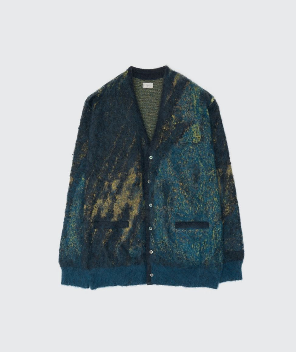 ヨーク  ニット Abstract Jaquard Mohair Cardigan(YK26SS01233S)GREEN☆11月29日(土)発売！