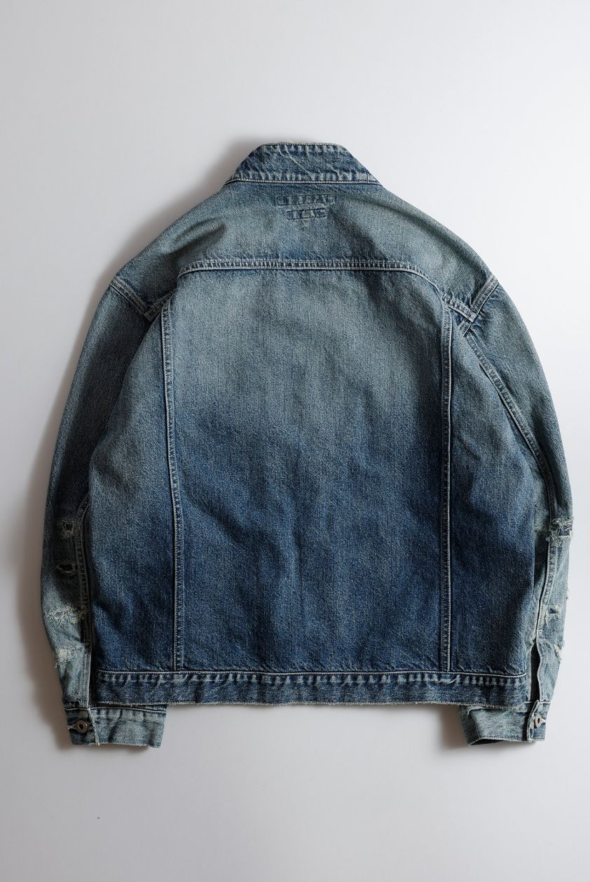 ファンダメンタル デニムジャケットDENIM HAORI JACKET 5YR WASH (FA25/JK23S)INDIGO