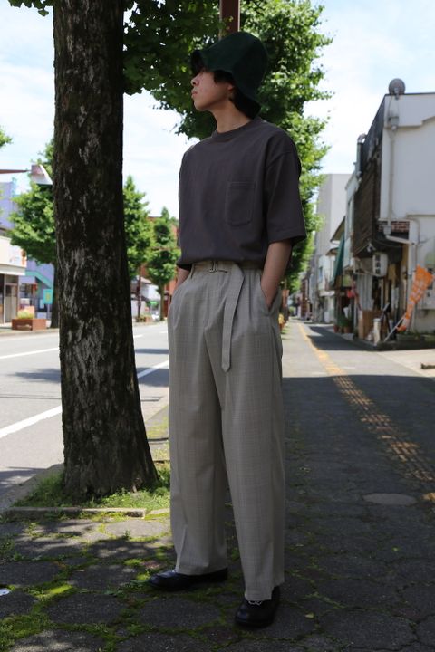 CIOTA スビンコットン10/-度詰め 吊り天竺ポケット付き半袖Tシャツ(CSLM-106M) style. 2021.05.19.
