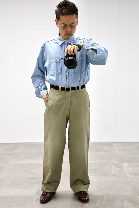 A.PRESSE 2026 STYLE1 Vintage Twill Work Pantsスタイル