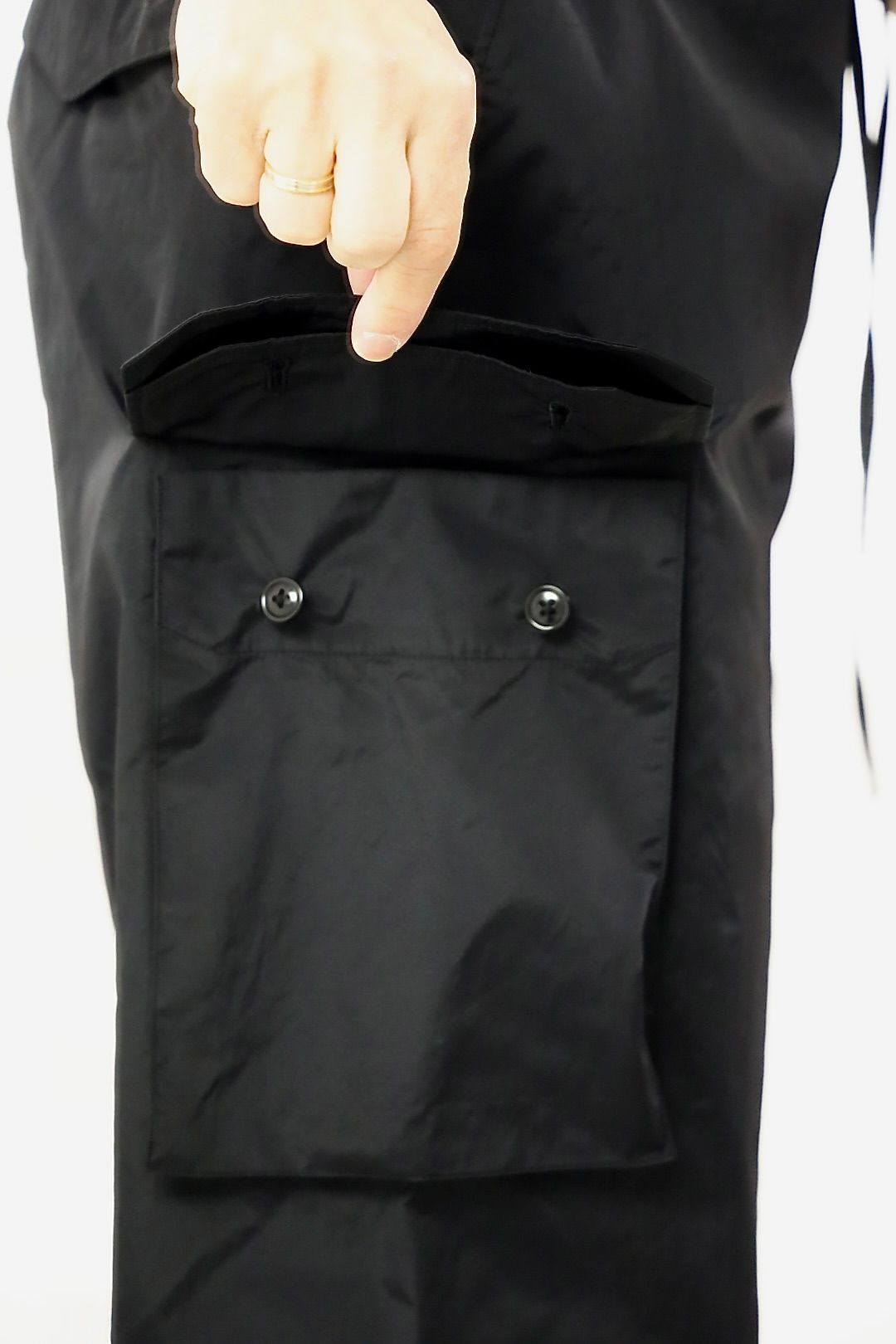 blurhms ブラームス 26SS Poly-Silk Side Seamless 6P Pants(BHS26S010)Black