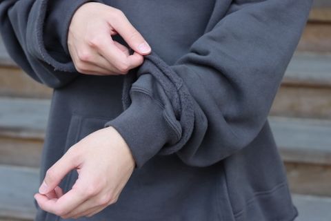 YOKE RESIZED WIDE HOODIE(YK21AW0278CS) style. 2021.09.27.