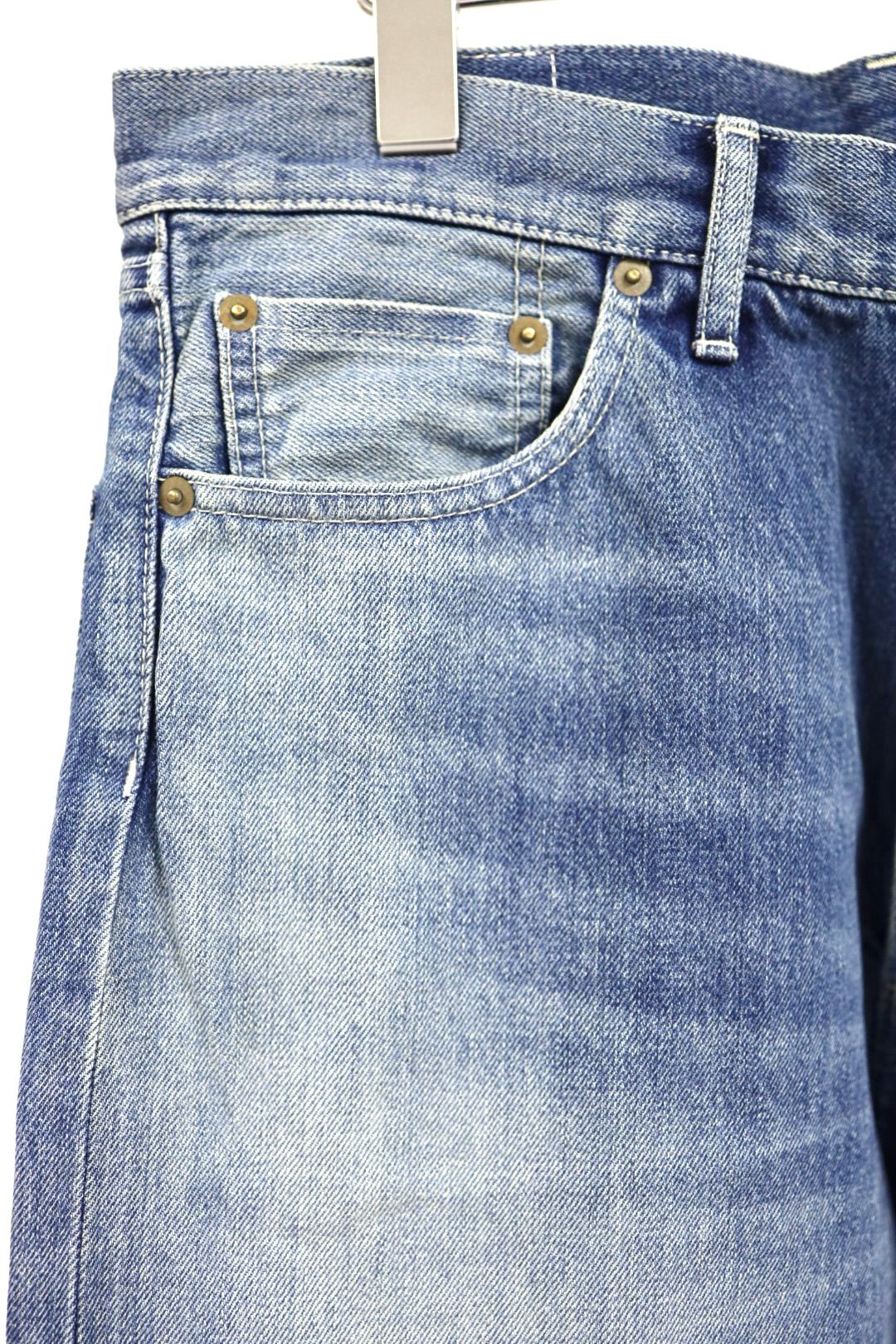 グラフペーパー Selvage Denim Five Pocket wide Straight Pants(GU261-40059LB)INDIGO_LIGHT FADE★1月24日(土)発売！