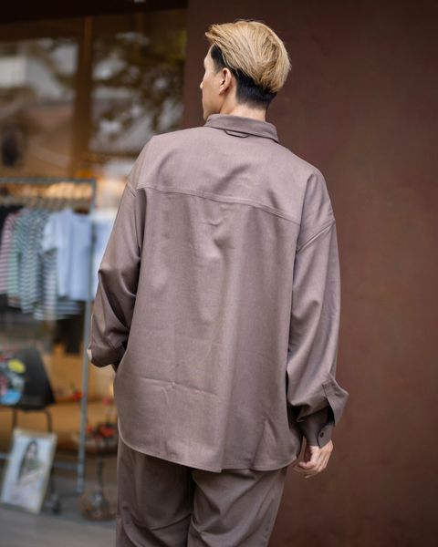 FreshService WOOLY TWILL TECH SHIRT(Brown)9月28日(土)新作初売！