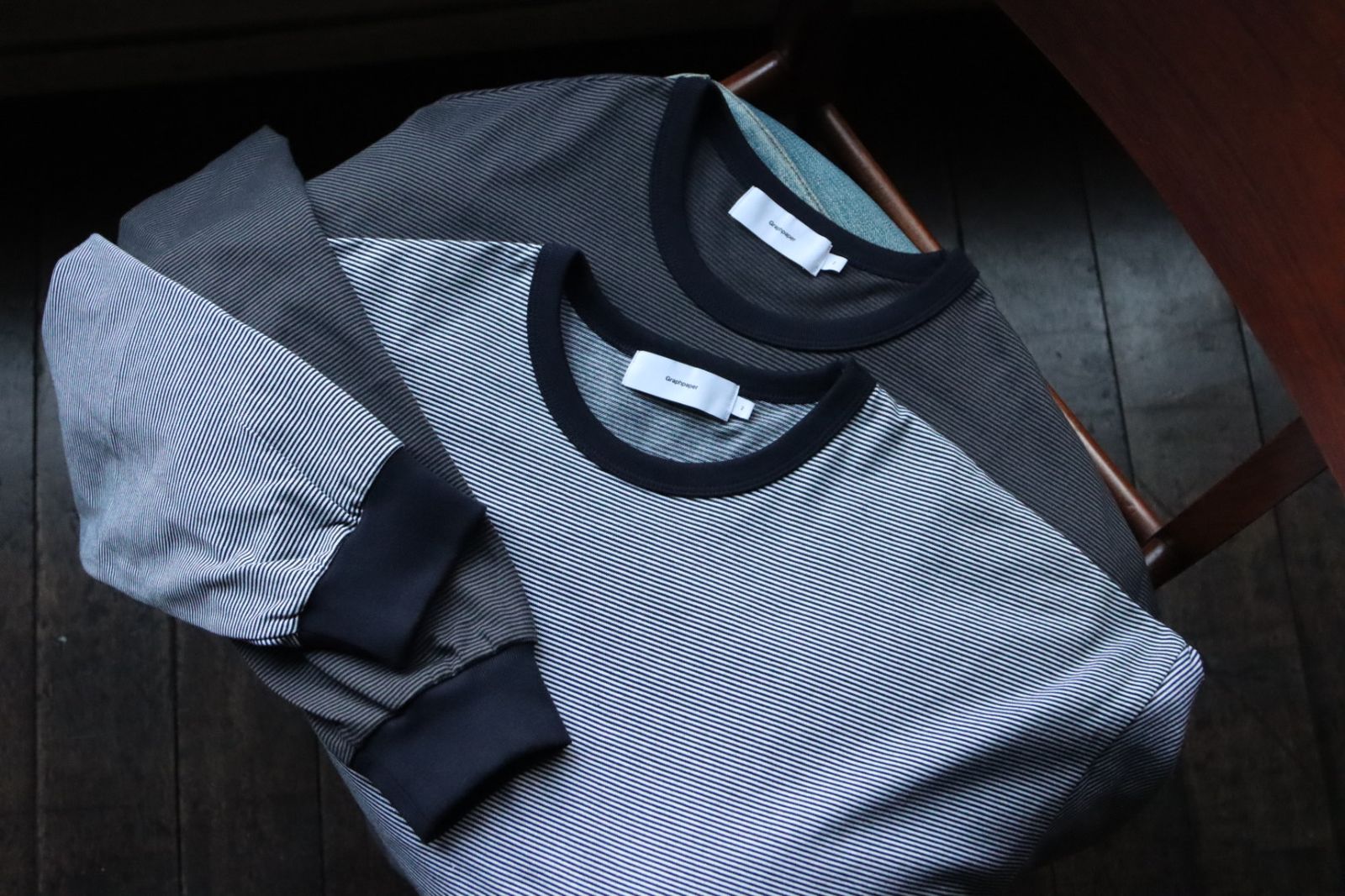 Graphpaper - グラフペーパー24SS Narrow Border L/S Tee(GU241