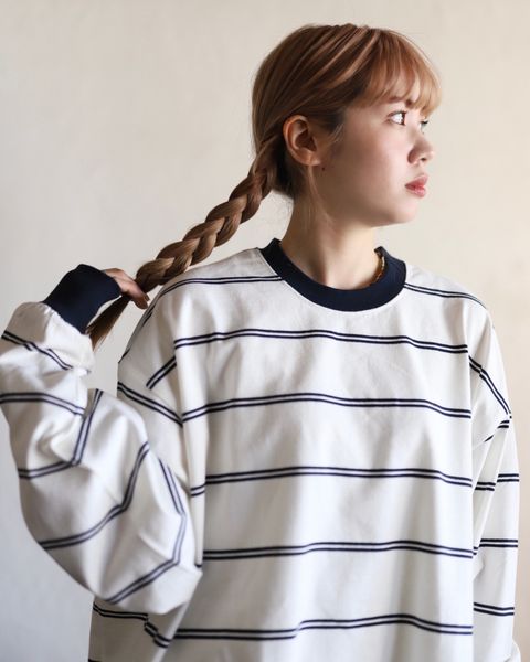 FreshService 新作MULTI BORDER L/S TEE style.2024.2.17