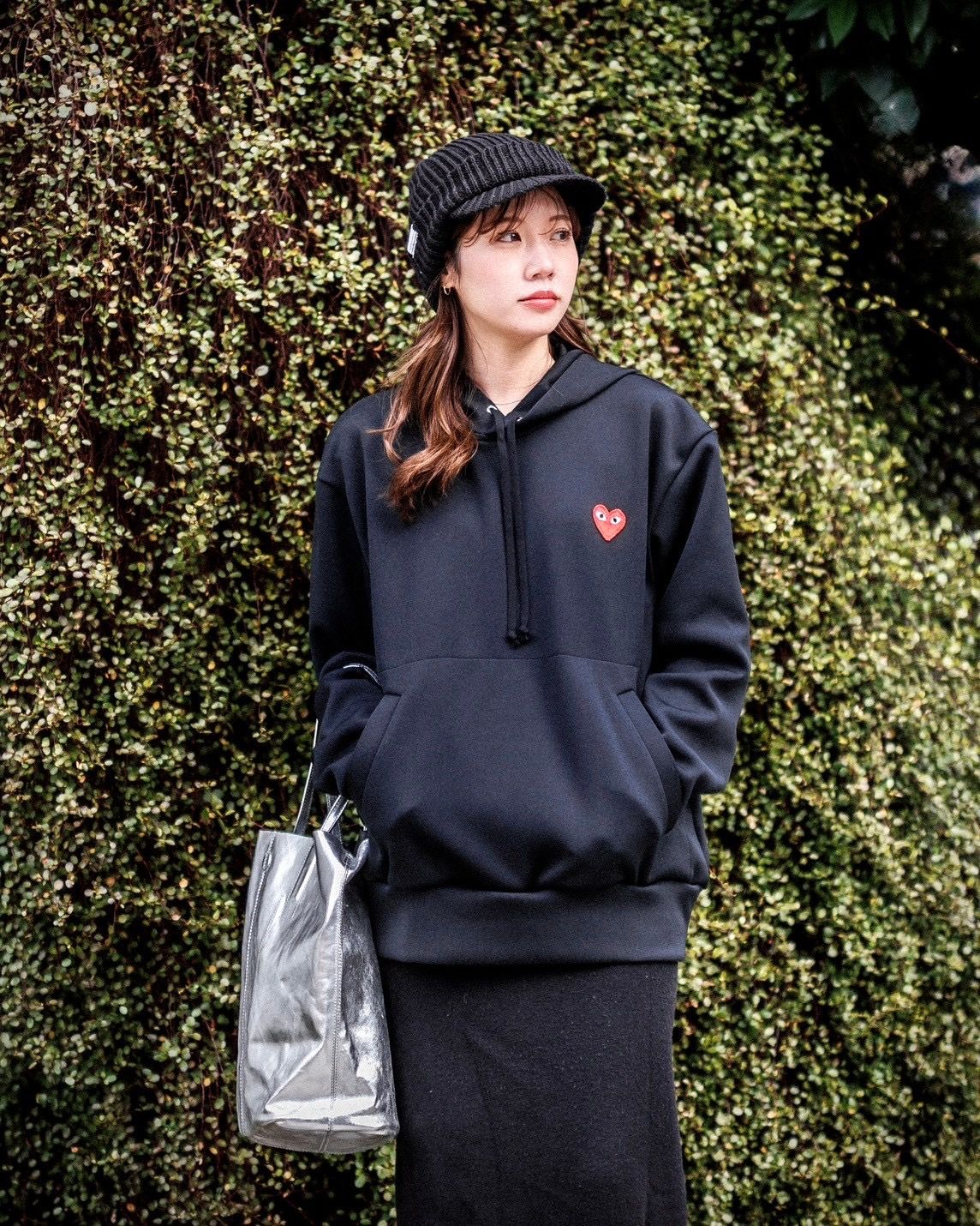 PLAY COMME des GARCONS 新作ワンポイントパーカー style.2025.2.3