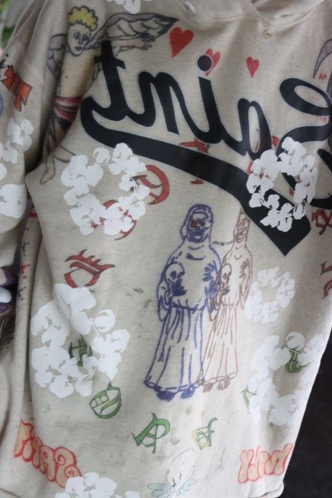 ©SAINT M×××××× ×DENIM TEARS SWING TOP"BLACK"L style.