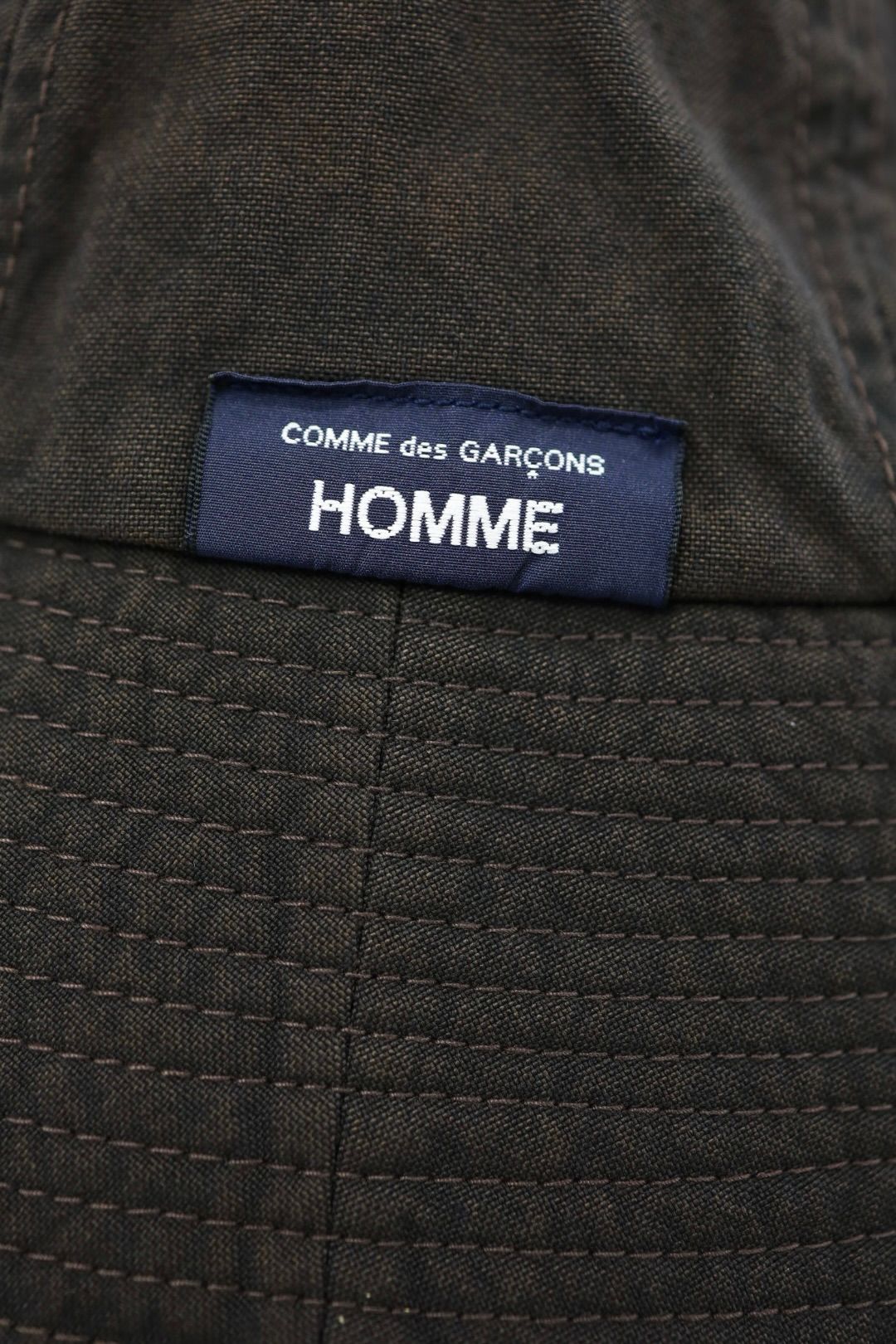 コムデギャルソンオム ナイロンオックス製品染バケットハット(HQ-K601-051)BROWN☆2月6日(金)発売！