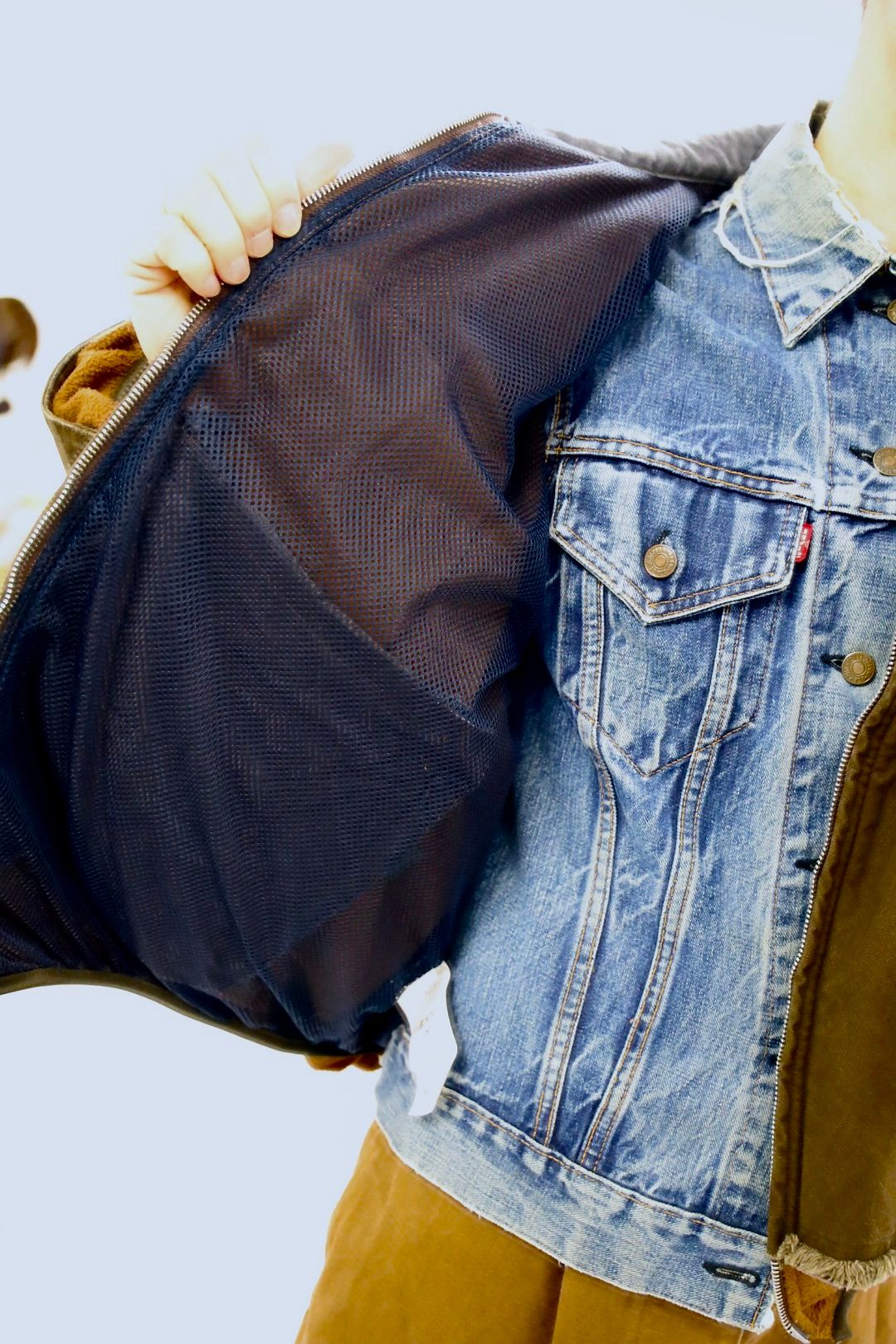 YOKE ヨーク26SS Connected Work Jacketスタイル