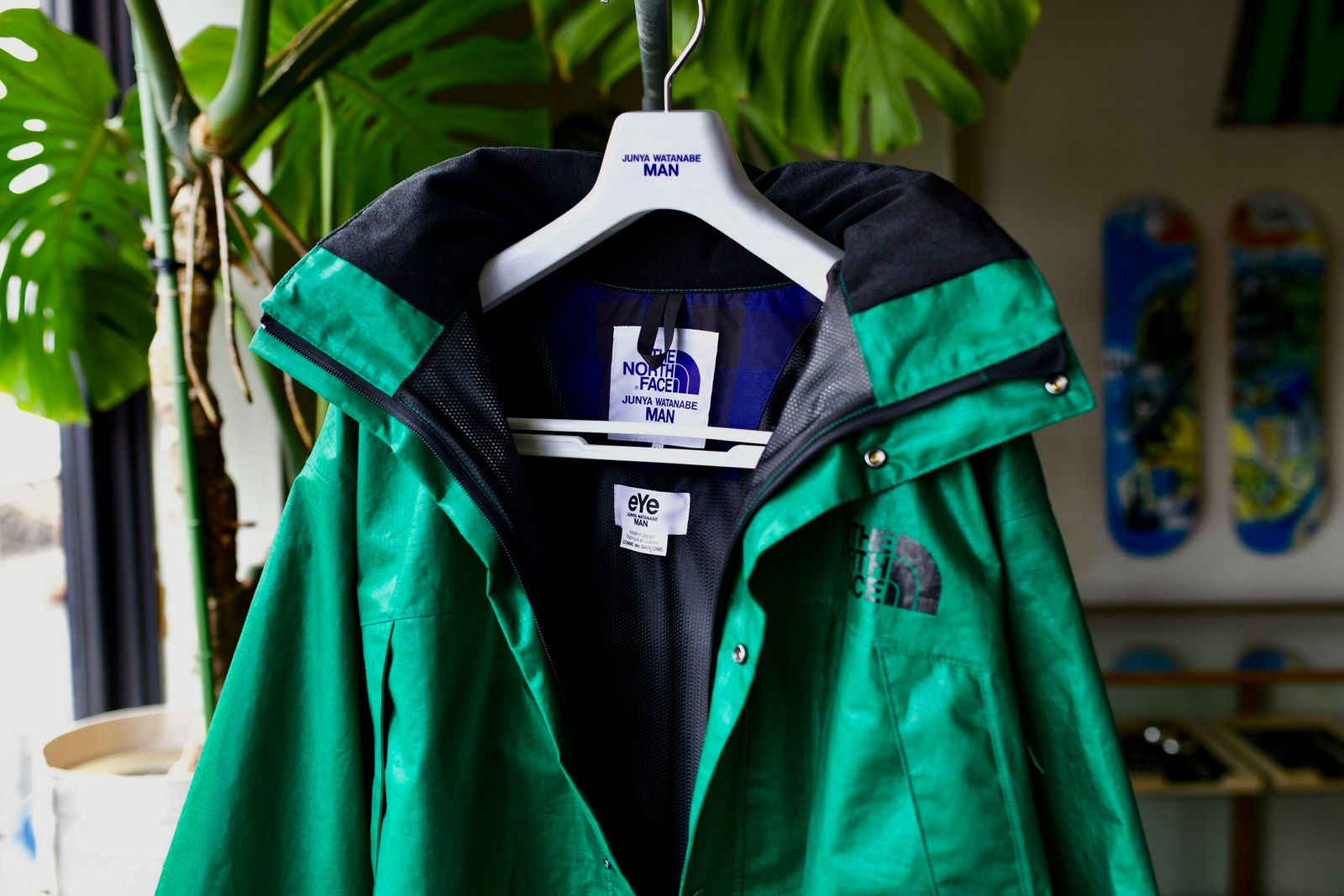 eYe JUNYA WATANABE MAN × THE NORTH FACE Wネームジャケット(WK-J901-100)GREEN×BLACK