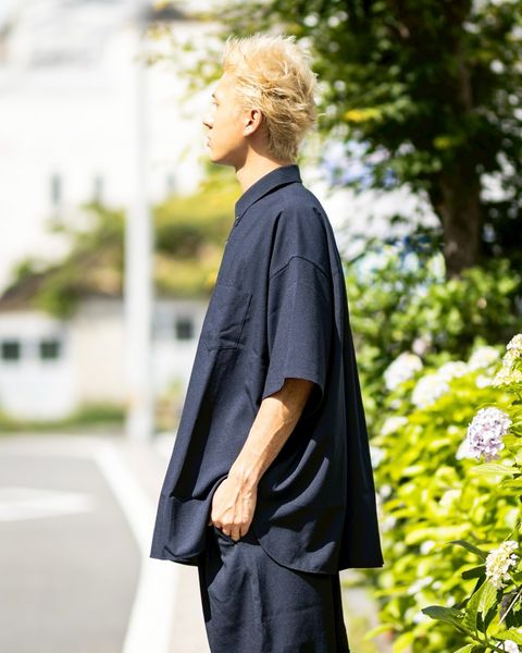 FreshService SEERSUCKER B.D SHIRT(NAVY)☆新作発売！