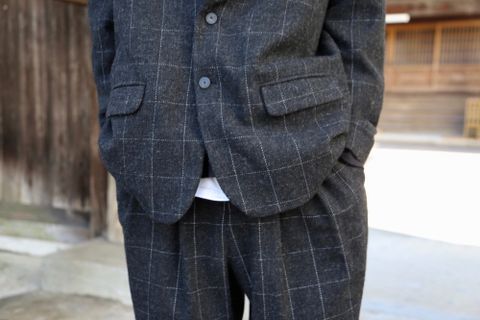 Dulcamaraリフレクターツイードセットアップ"charcoal Gray"Style.2020.10.27.