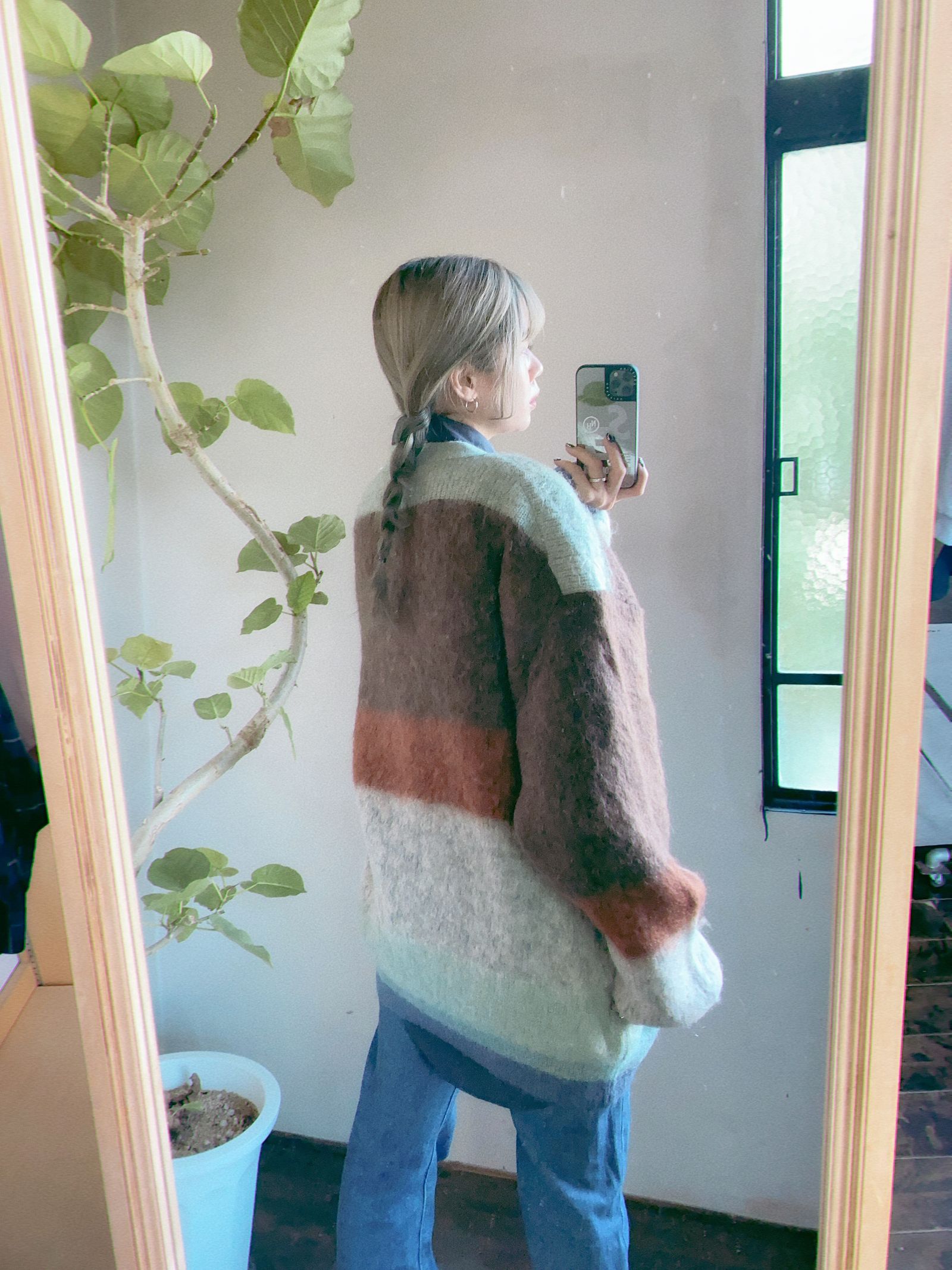 YOKE 新作MOHAIR BORDER CARDIGAN style.2023.8.28 | 3633 | mark