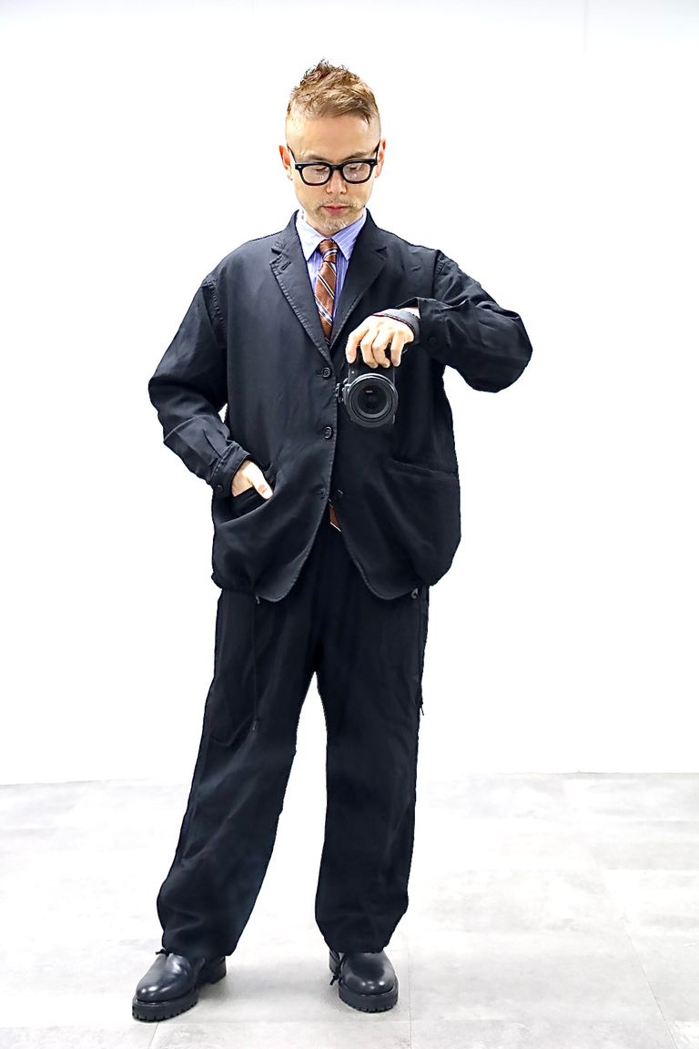 COMME des GARCONS HOMME 26SS エステルサージ製品染め3Bジャケットスタイル