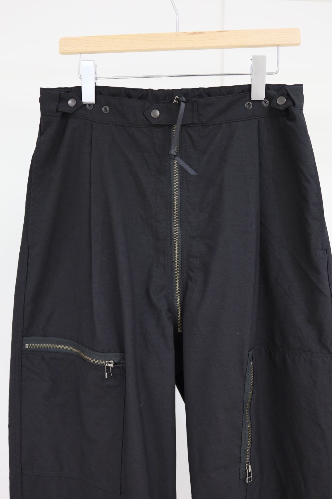 プロダクトトゥエルブ SS26 High Count Wool Flight Pants (26SS-PPT03)BLACK