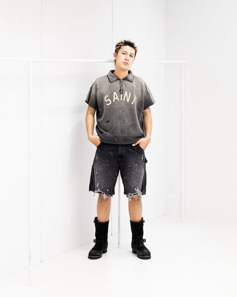 SAINT Mxxxxxx SAINT HALF ZIP SWEAT スタイル！