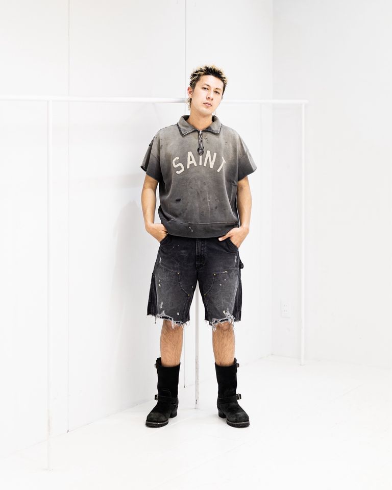SAINT Mxxxxxx SAINT HALF ZIP SWEAT スタイル！