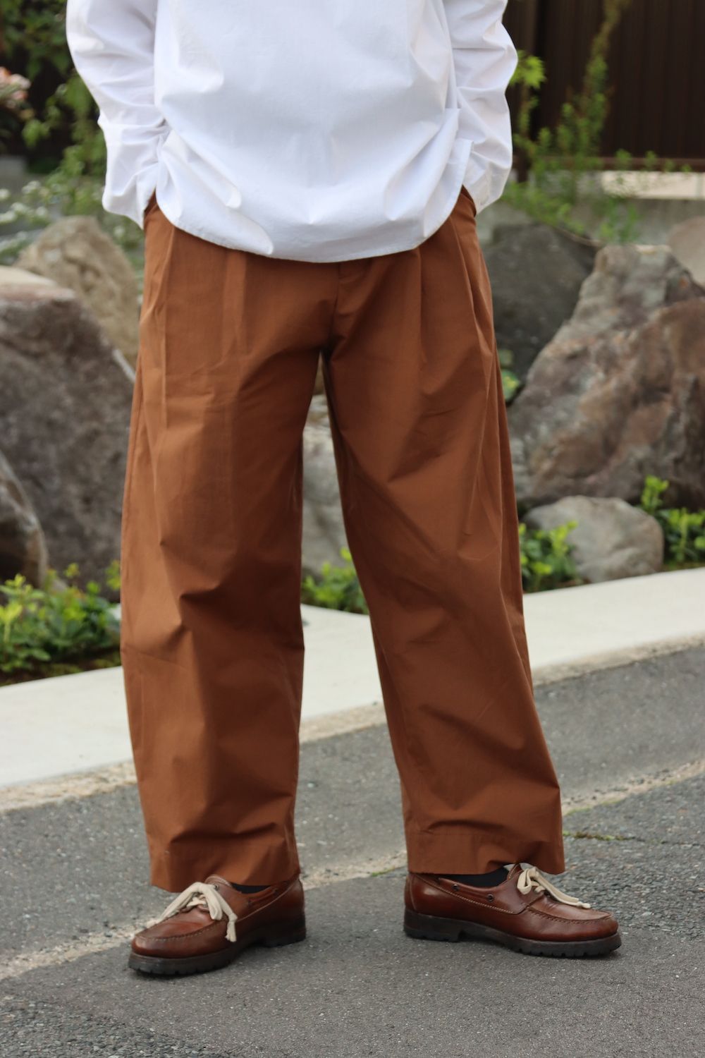 STUDIO NICHOLSON DOUBLE PLEAT PANTS パンツ - チノパン