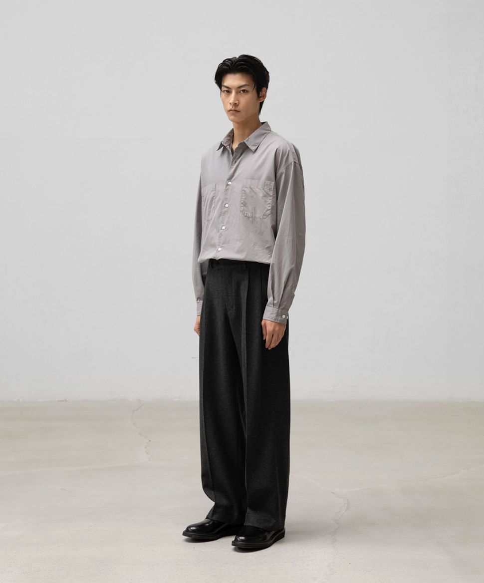 ANOTHER OFFICEアナザーオフィス Santiago Mild Slacks(AOEFPT008)Heather Charcoal☆10月10日(金)新作発売！