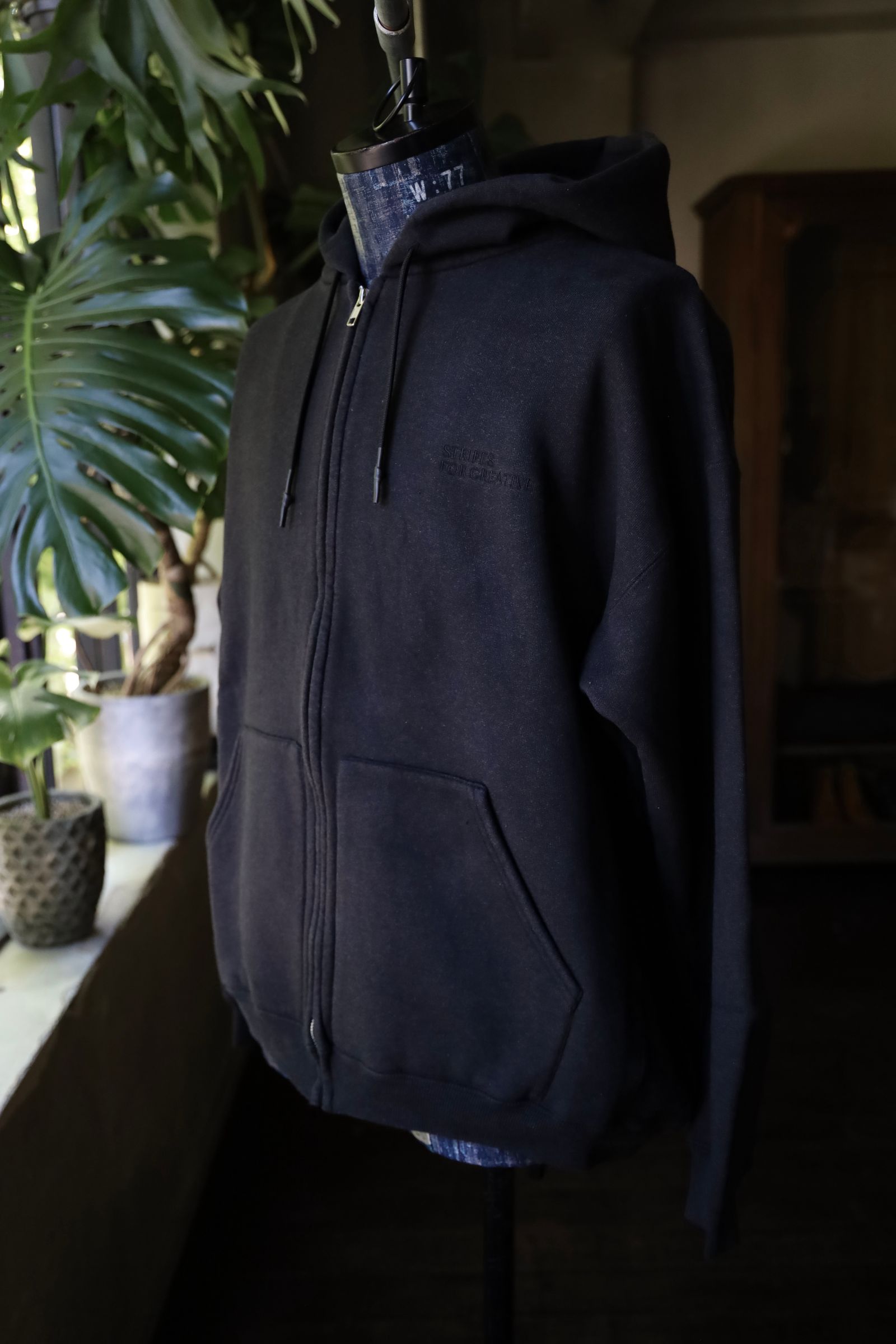 S.F.C 24FW エスエフシーSFC FULL ZIP HOODY(SFCFW24CS02)Black Melange