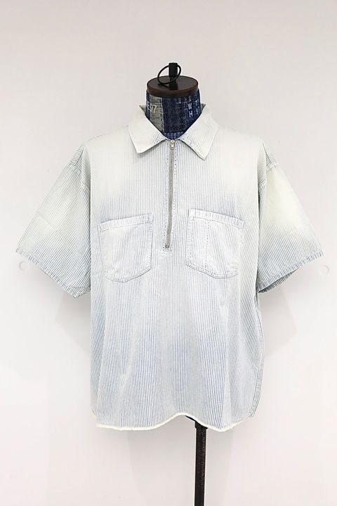セントマイケル 26SS SS HICKORY SHIRT/STRIPE(SM-MK8-0000-040)WHITE☆3月20日(金)発売！