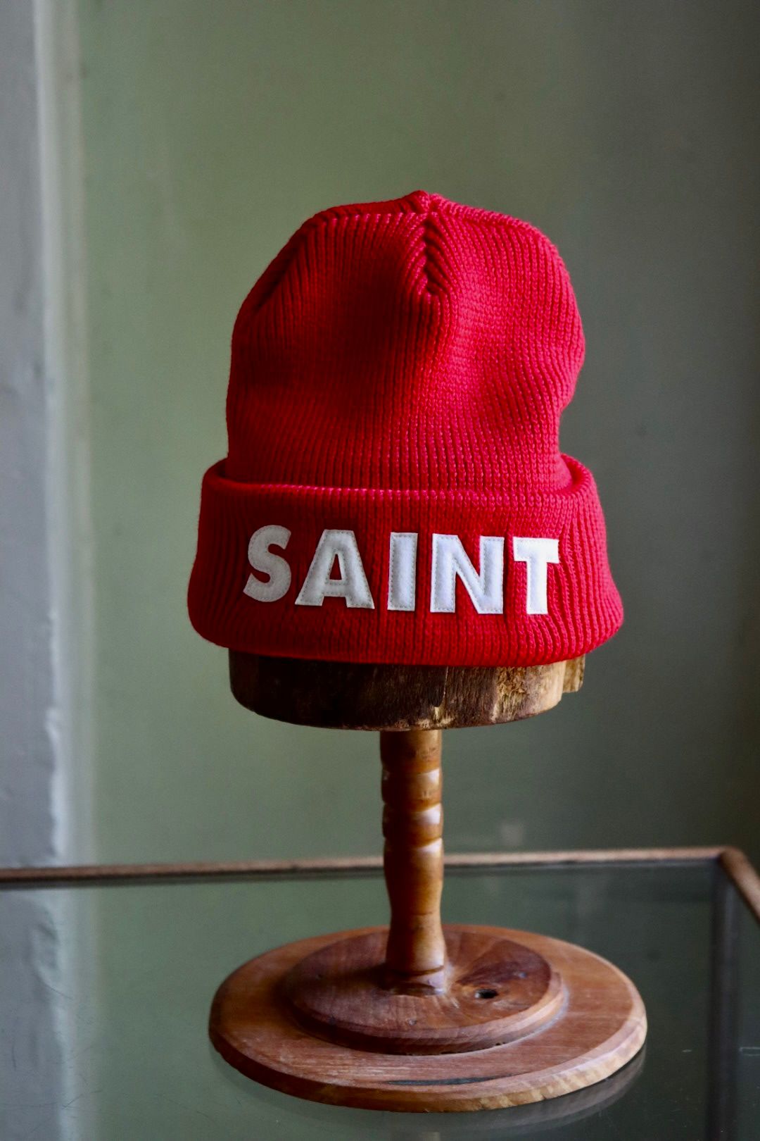 状態試着のみSAINT M×××××× ニット帽 SAINT KNIT CAP