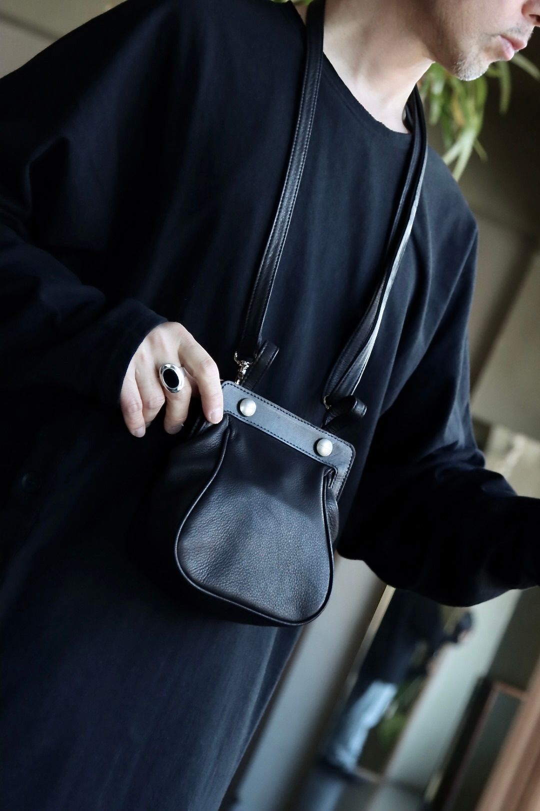 ヨウジヤマモト24SS a 2WAY MEDICINE BAG(HS-A03-760)BLACK☆1月14日(日)発売！