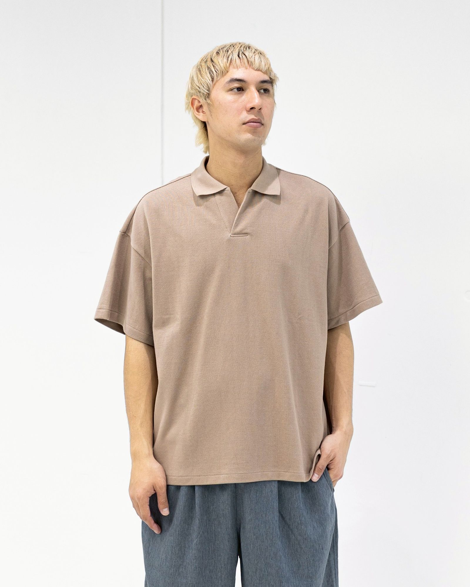 グラフペーパー Cotton Pique Jersey S/S Skipper Polo 4月11日(土)新作発売！